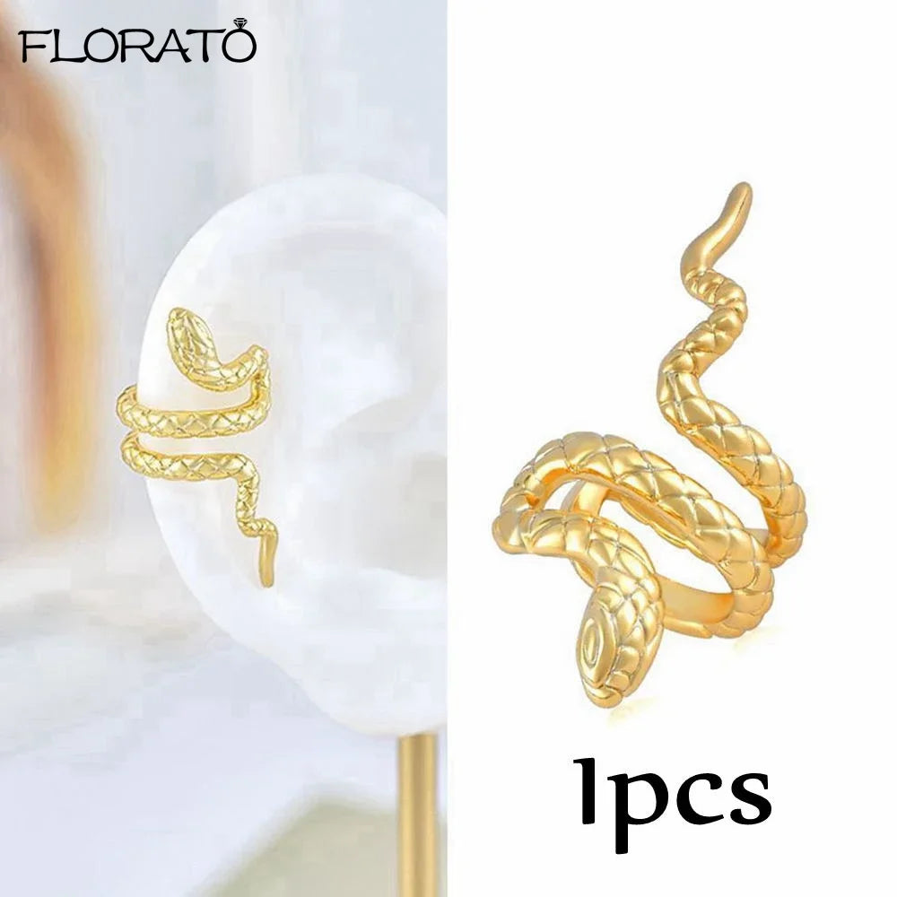 925 Silver Needle Snake Hoop Earrings for Women Trend Gold Earrings Colour Enamels Animals Crystal Pendant Earrings Jewelry Gift