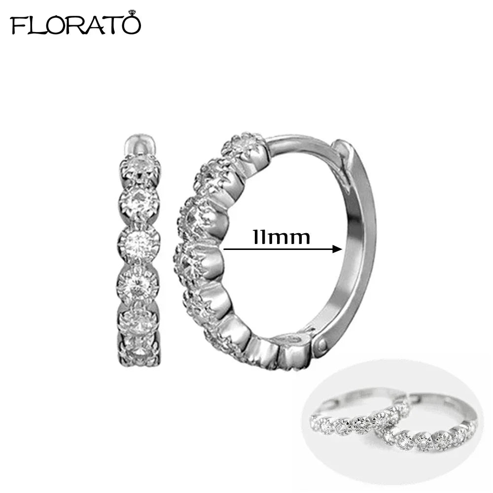 925 Silver Needle Snake Hoop Earrings for Women Trend Gold Earrings Colour Enamels Animals Crystal Pendant Earrings Jewelry Gift