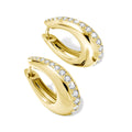 14K Gold Filled Moissanite Chunky Hoop Earrings for Women Thick Teardrop Earring Hypoallergenic Non-fading Ear Jewelry