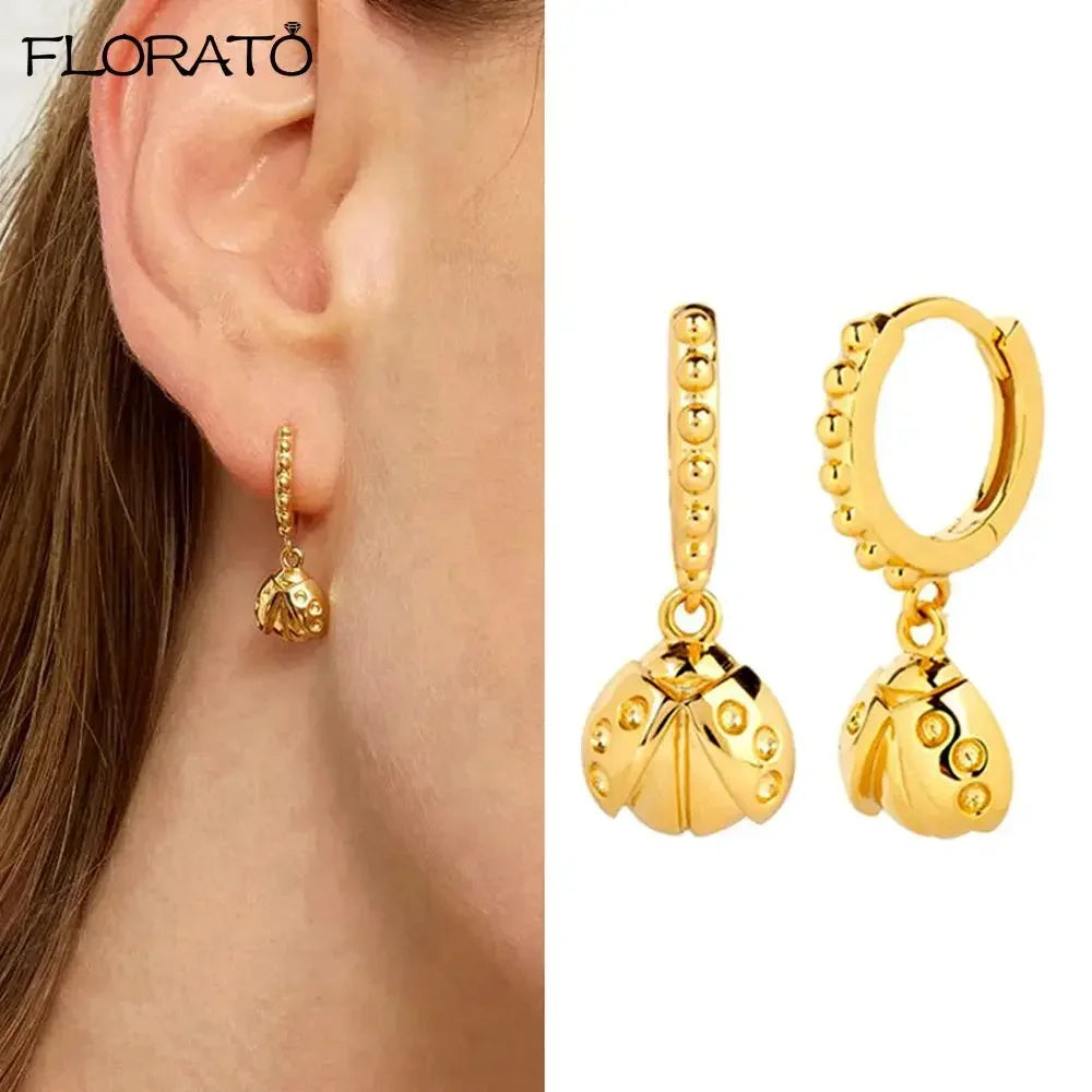 925 Silver Needle Snake Hoop Earrings for Women Trend Gold Earrings Colour Enamels Animals Crystal Pendant Earrings Jewelry Gift