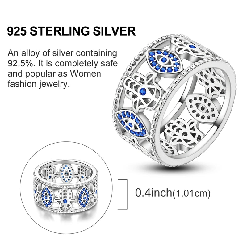 Rings Hot Sales 925 Sterling Silver Love Heart Sun Moon Star Iris Adjustable Rings For Women Wedding Birthday Party Jewelry Gift