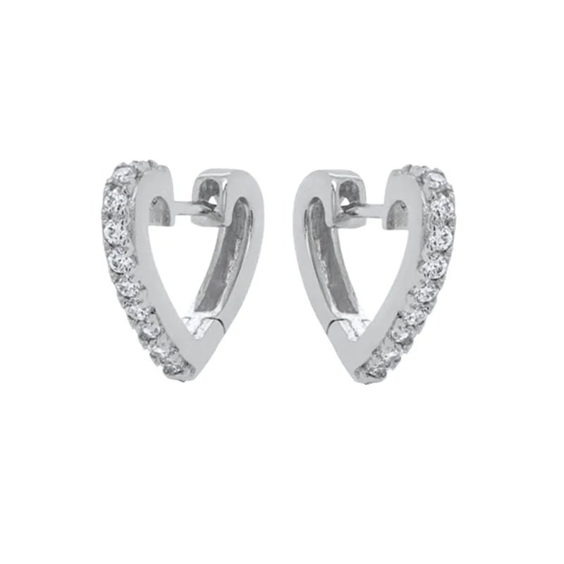 18K Gold-Plated Gold Earrings For Women 925 Sterling Silver Ear Needle Zircon Crystal Earrings Luxury Romantic Wedding Jewelry