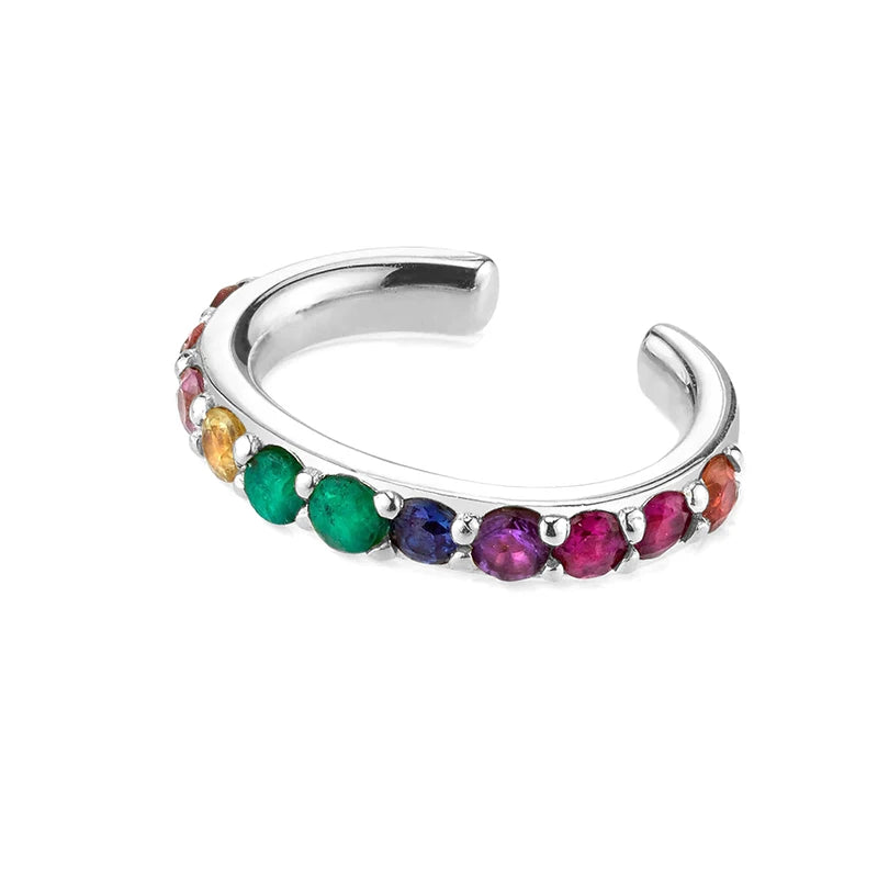 KEYOUNUO 1Pcs Gold Silver Filled Ear Cuffs Earrings For Women Pearl Zircon Fake Piercing Golden Clip Earring Jewelry Wholesale