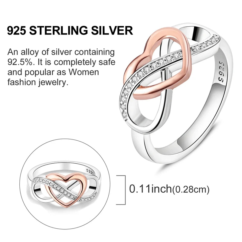 Rings Hot Sales 925 Sterling Silver Love Heart Sun Moon Star Iris Adjustable Rings For Women Wedding Birthday Party Jewelry Gift