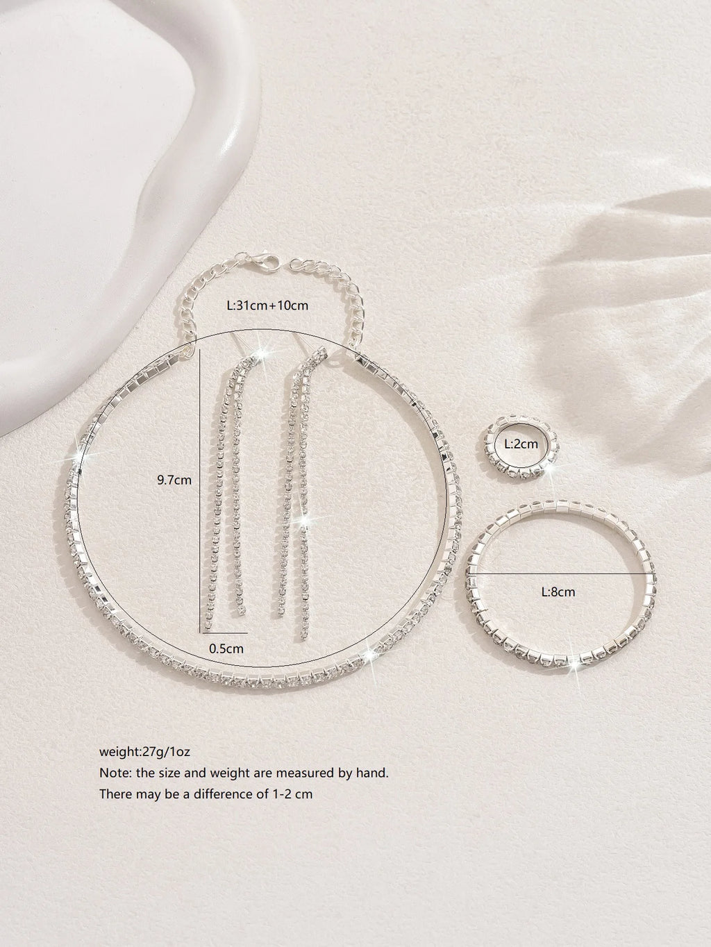 Luxury Full Crystal Zircon Neck Choker for Women Girl Sparkling Rhinestones Clavicle Chain Necklace Charm Wedding Party Jewel