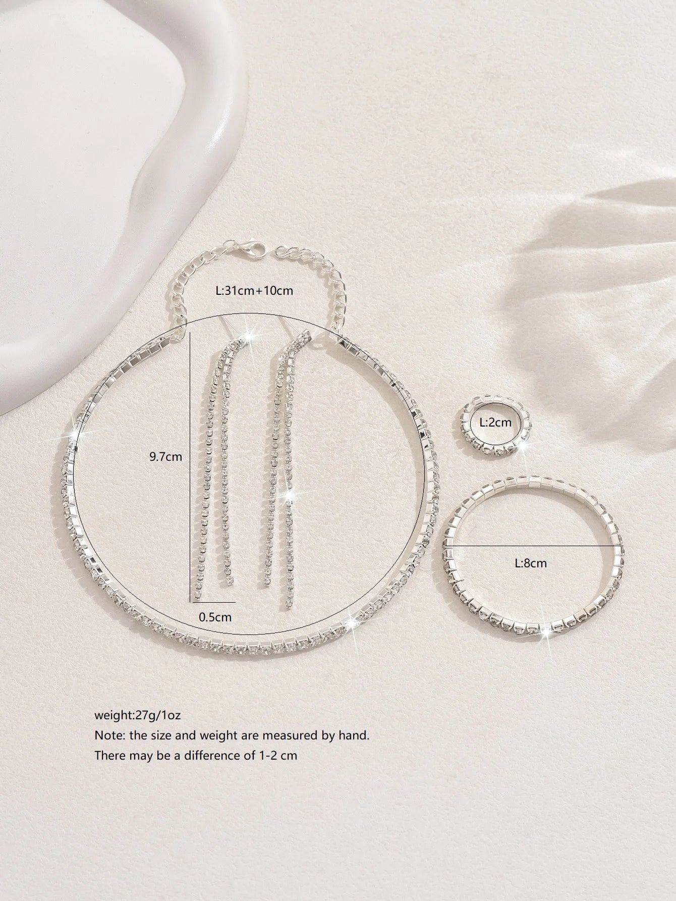 Luxury Full Crystal Zircon Neck Choker for Women Girl Sparkling Rhinestones Clavicle Chain Necklace Charm Wedding Party Jewel