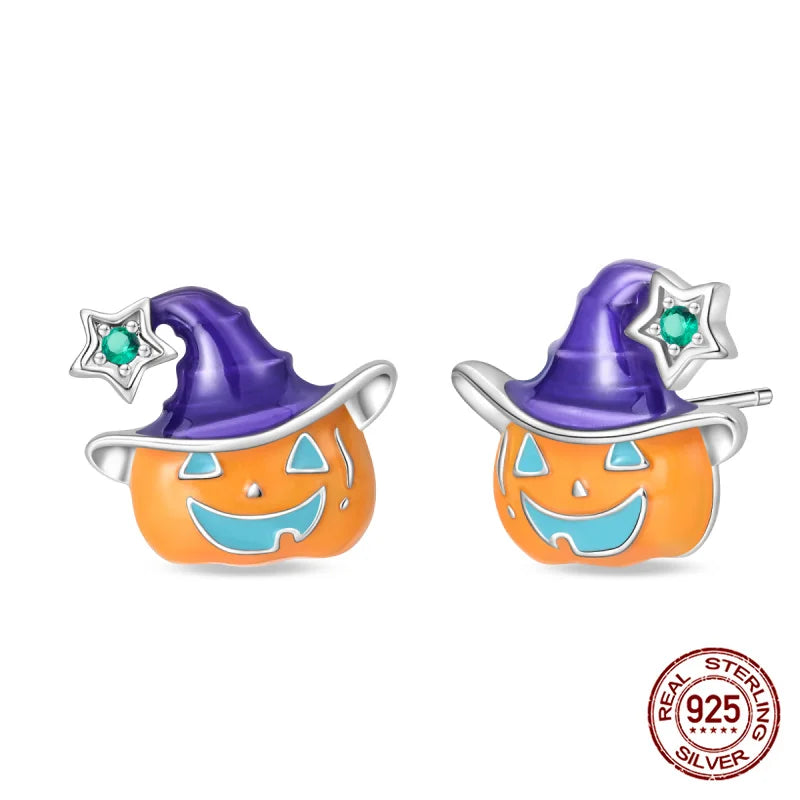 Classic 100% 925 Sterling Silver Wings Heart Inlaid Unicorn Women's Earrings Suitable for Birthday Party Anniversary Gift