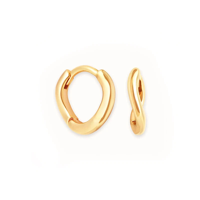 18K Gold-Plated Gold Earrings For Women 925 Sterling Silver Ear Needle Zircon Crystal Earrings Luxury Romantic Wedding Jewelry