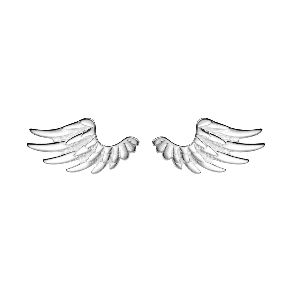 Modian 2025 New Spring Angel Wings Stud Earrings for Women Jewelry 100% Real 925 Sterling Silver Jewelry For Gril Kids Gifts