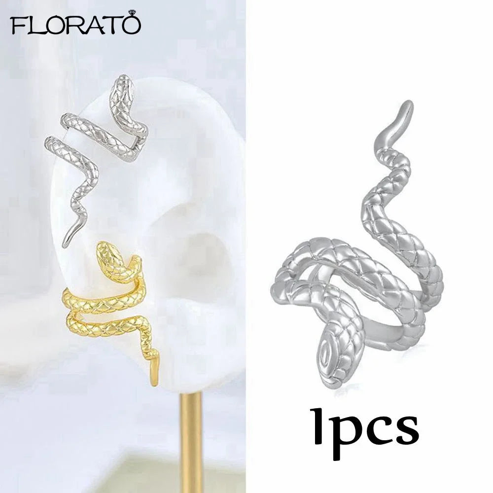 925 Silver Needle Snake Hoop Earrings for Women Trend Gold Earrings Colour Enamels Animals Crystal Pendant Earrings Jewelry Gift