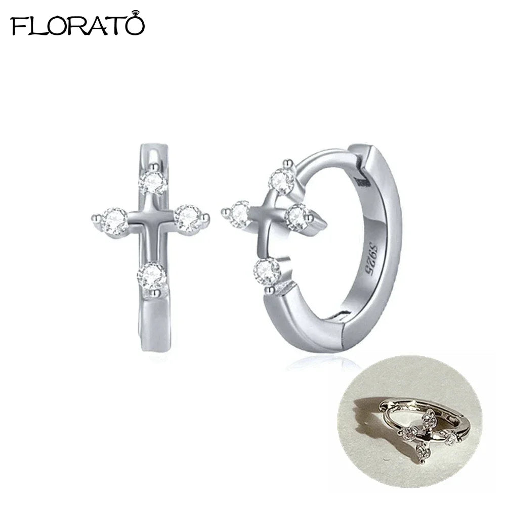 925 Silver Needle Snake Hoop Earrings for Women Trend Gold Earrings Colour Enamels Animals Crystal Pendant Earrings Jewelry Gift