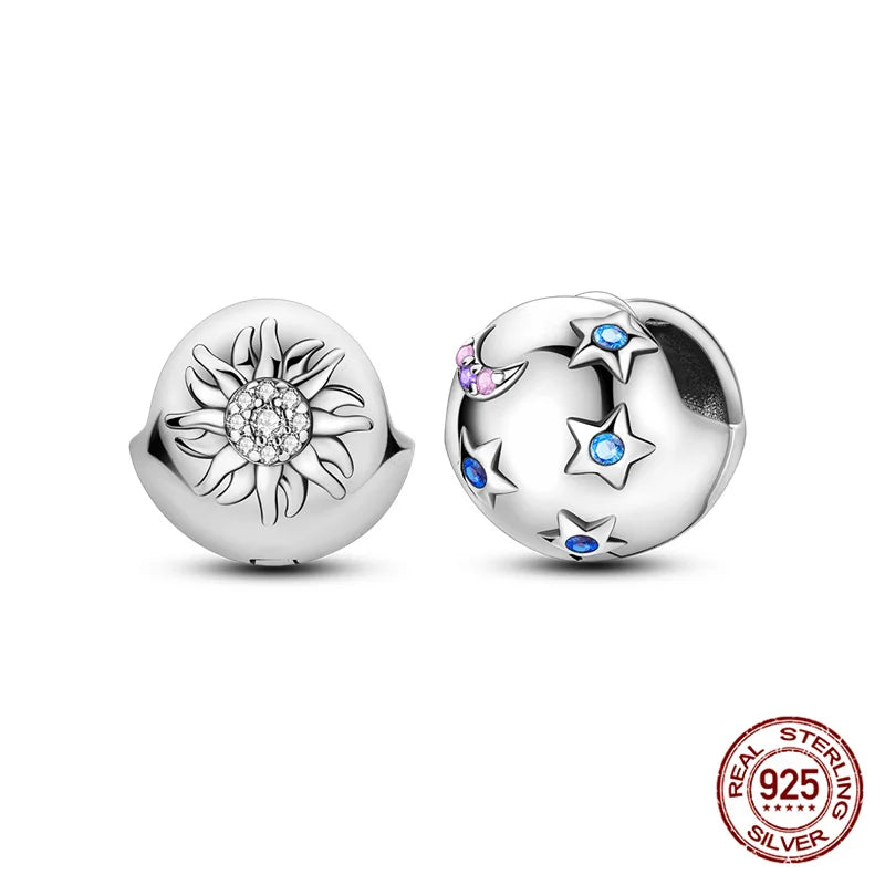 Classic 100% 925 Sterling Silver Wings Heart Inlaid Unicorn Women's Earrings Suitable for Birthday Party Anniversary Gift