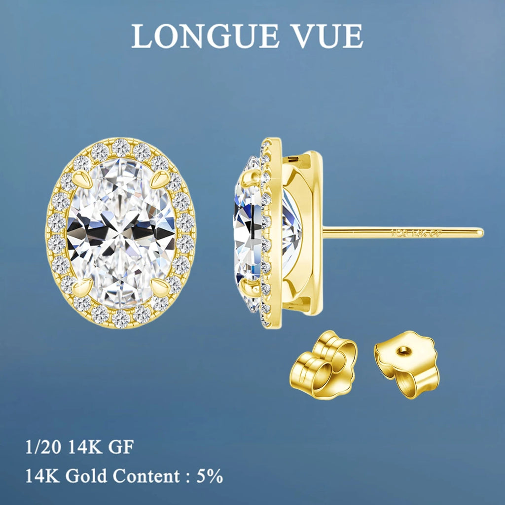 14K Gold Filled Hoop Earrings for Women Men Moissanite Huggies Earring Piercing Body Jewelry