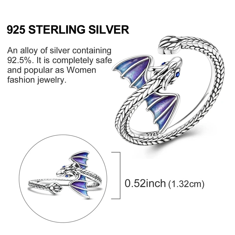 Rings Hot Sales 925 Sterling Silver Love Heart Sun Moon Star Iris Adjustable Rings For Women Wedding Birthday Party Jewelry Gift