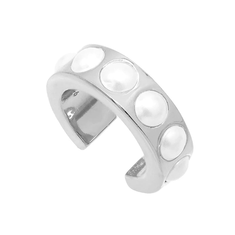 KEYOUNUO 1Pcs Gold Silver Filled Ear Cuffs Earrings For Women Pearl Zircon Fake Piercing Golden Clip Earring Jewelry Wholesale